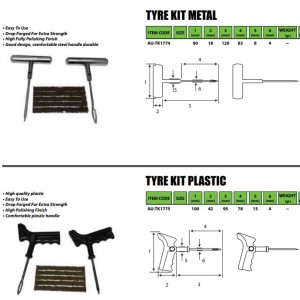 TEKIRO ALAT TUBLES BAN SET GAGANG BESI, PLASTIK